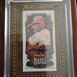 2024 Allen & Ginter Phillies Jimmy Rollins Autograph 