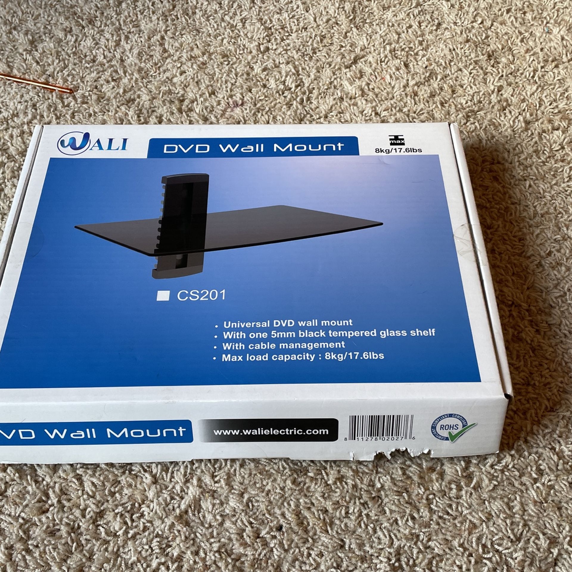 Blu-ray /DVD Player Wall Mount Shelf