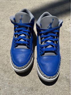 Jordan 3 blue size 14
