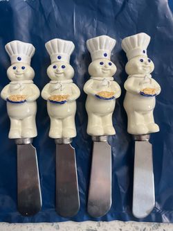Pillsbury Doughboy Butter Spreader Knives Set of 4