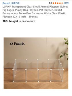 Small clear pet enclosure