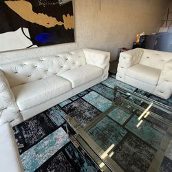 🎯 VERY NICE - ELDORADO FURNITURE - Alegro White 2-Piece Living Room Set - Delivery Available🚛