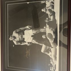 Muhammad Ali Over Sonny Liston 16 X 20 Custom Framed COA