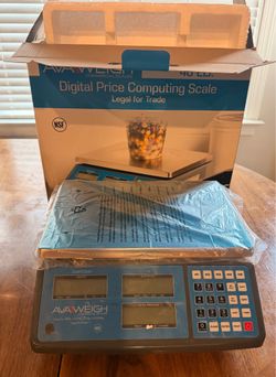 NEW AvaWeigh 40 lb Commercial Digital Price Computing Scale