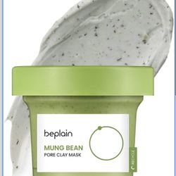 beplain Mung Bean Pore Clay mask (4.05 fl oz /120ml) Fragrance-Free