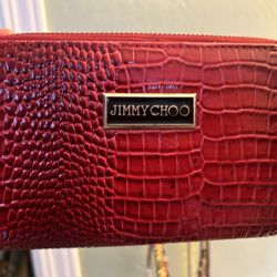 Jimmy Chop Red Crocodile Embossed Wallet Promotional Item 