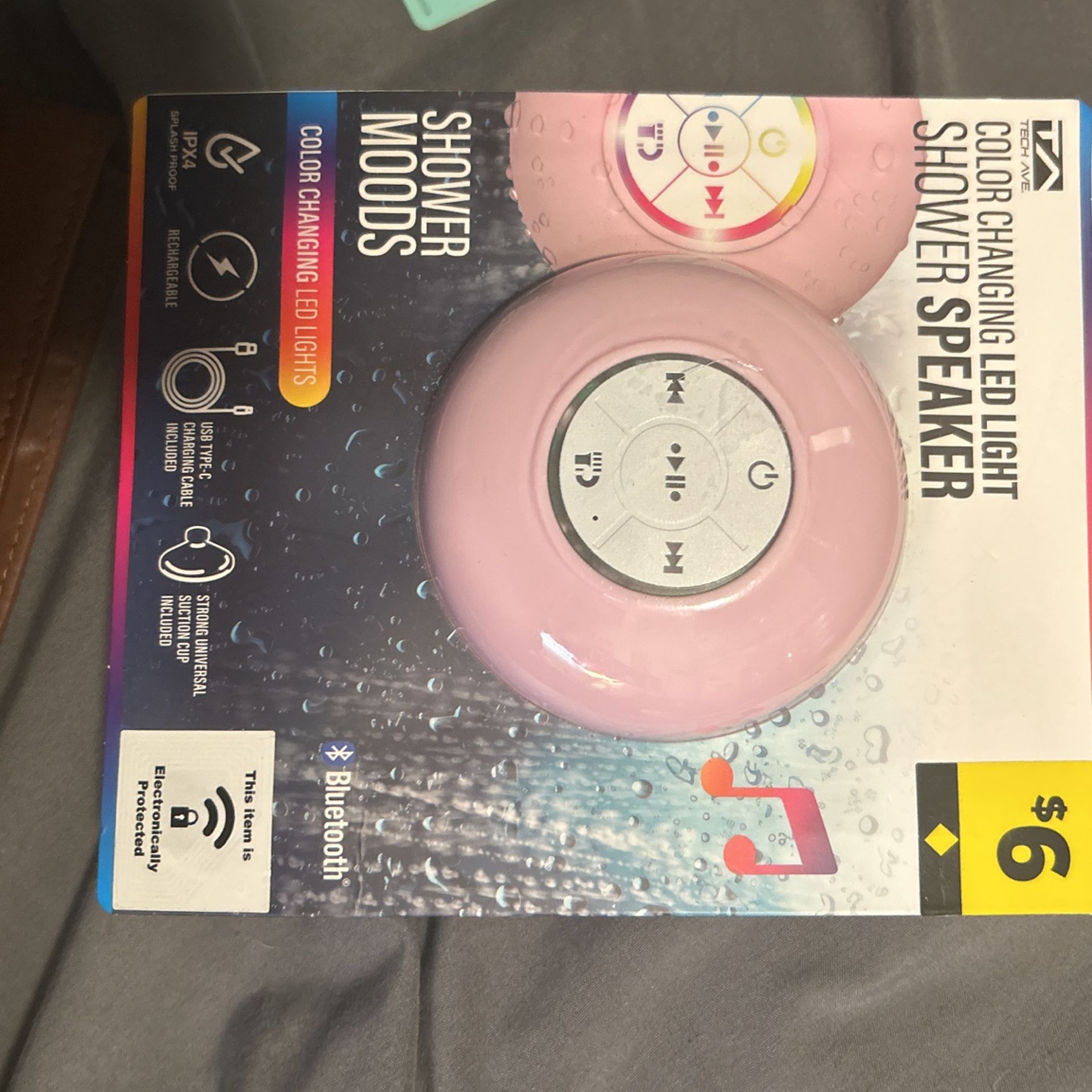 Color Changing LED Shower Speaker