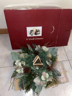 Festive Holiday Candle Centerpiece