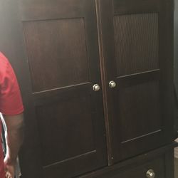 Mahogany Wood Armoire
