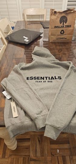 Essentials Dark Oat Hoodie size M