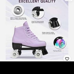 Roller Skate,JOJOLAM  Teen Kid Adult Classic Fashion Roller Skates with Light