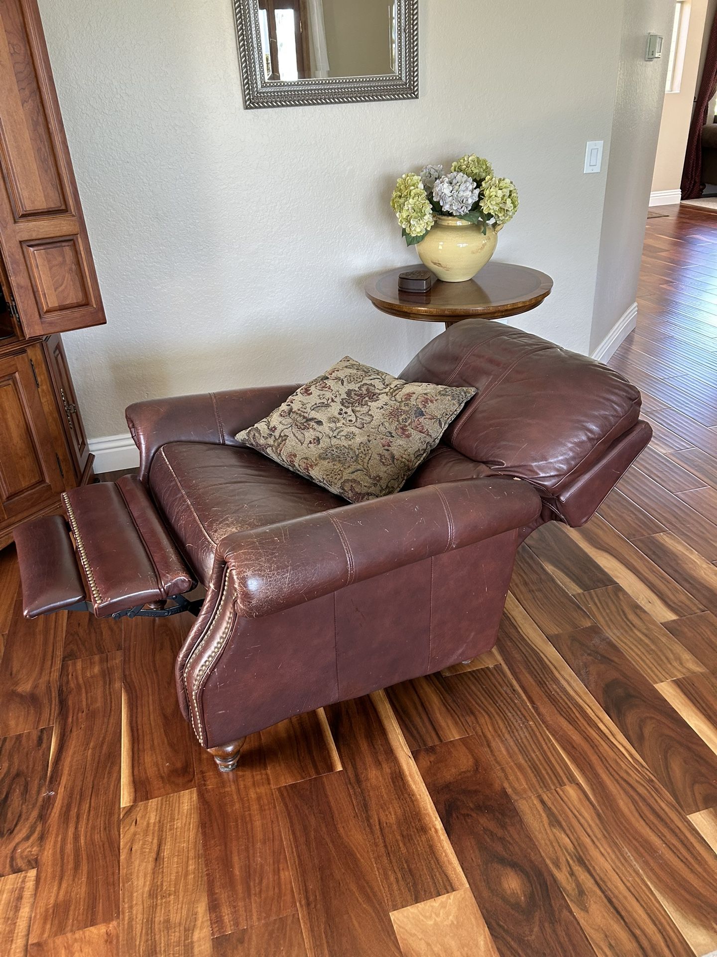 Brown Leather Recliner