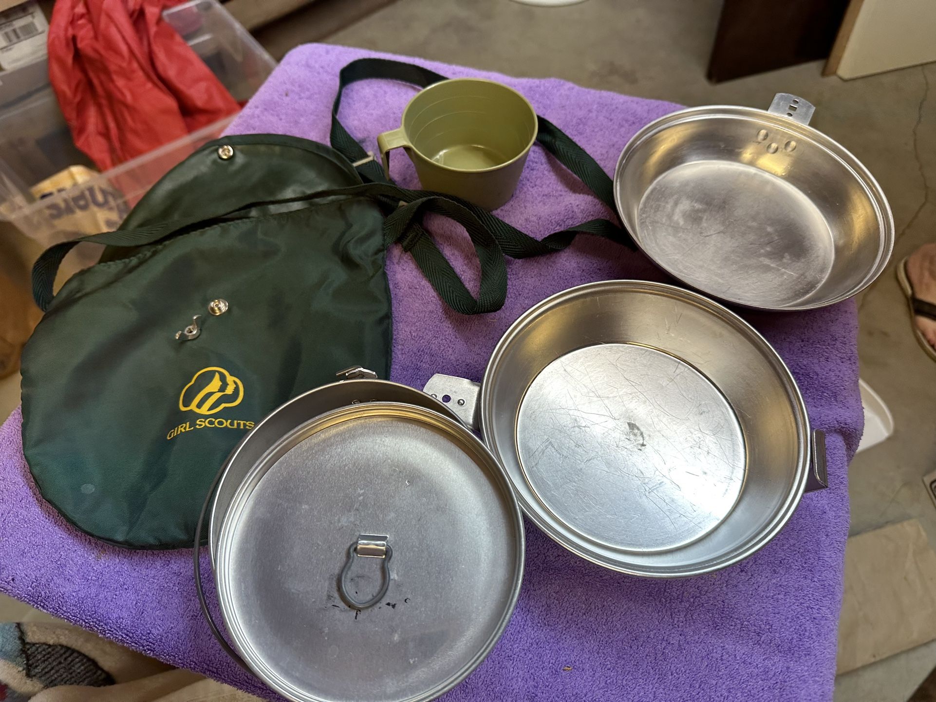 Vintage Girl Scout Camping Mess Kit