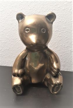 Brass Bear Figurine