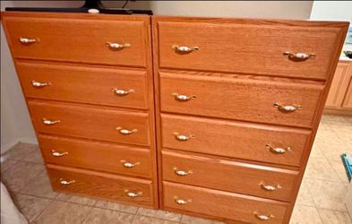 Tall Wood Dressers 5 Drawers