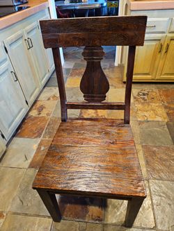 2 wooden chairs  sturdy