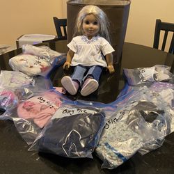 American Girl Doll - Julie (12 Outfits Included)