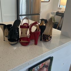 Designer Set Of Shoes (Gucci,Prada,Louboutin)
