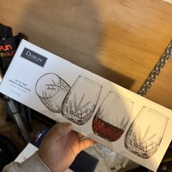 Dublin Collection Set of Four Stemless Wine Glasses