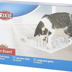 3 Cat Items - Interactive Toy + Feeding Puzzles