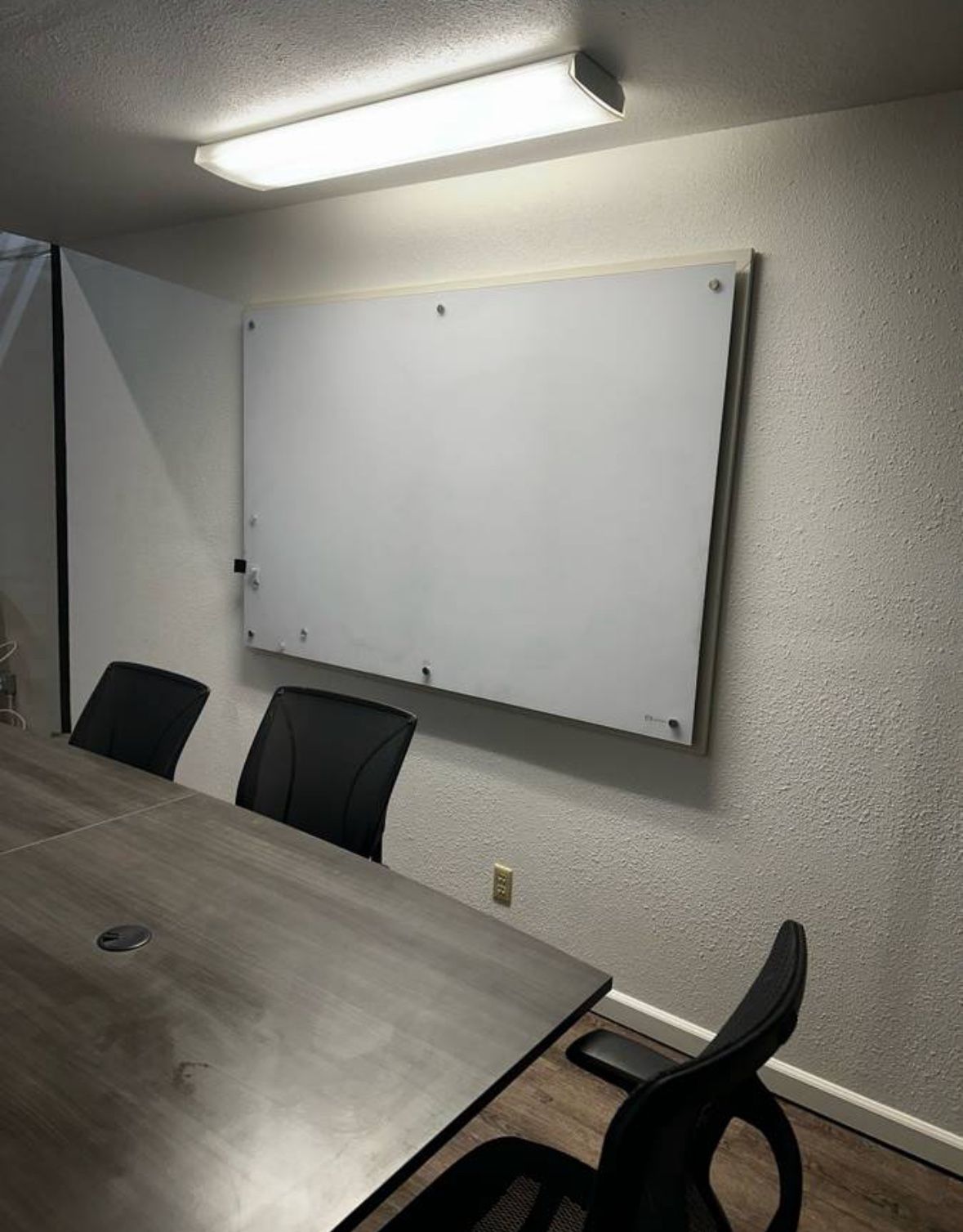 6 Foot glass Whiteboard - Glass And Magnetic