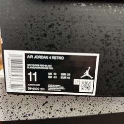 JORDAN 4 RETRO FIRE RED SZ11