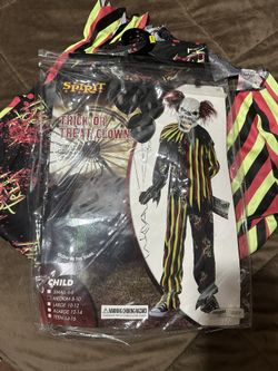 Child Costume *Spirit Halloween Trick Or treat clown *