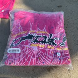 1:1 Pink Spider Hoodie Best High Quality 