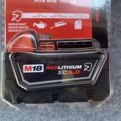 Milwaukee M18 18-Volt 5.0 Ah Lithium-Ion XC Extended Capacity Battery Pack