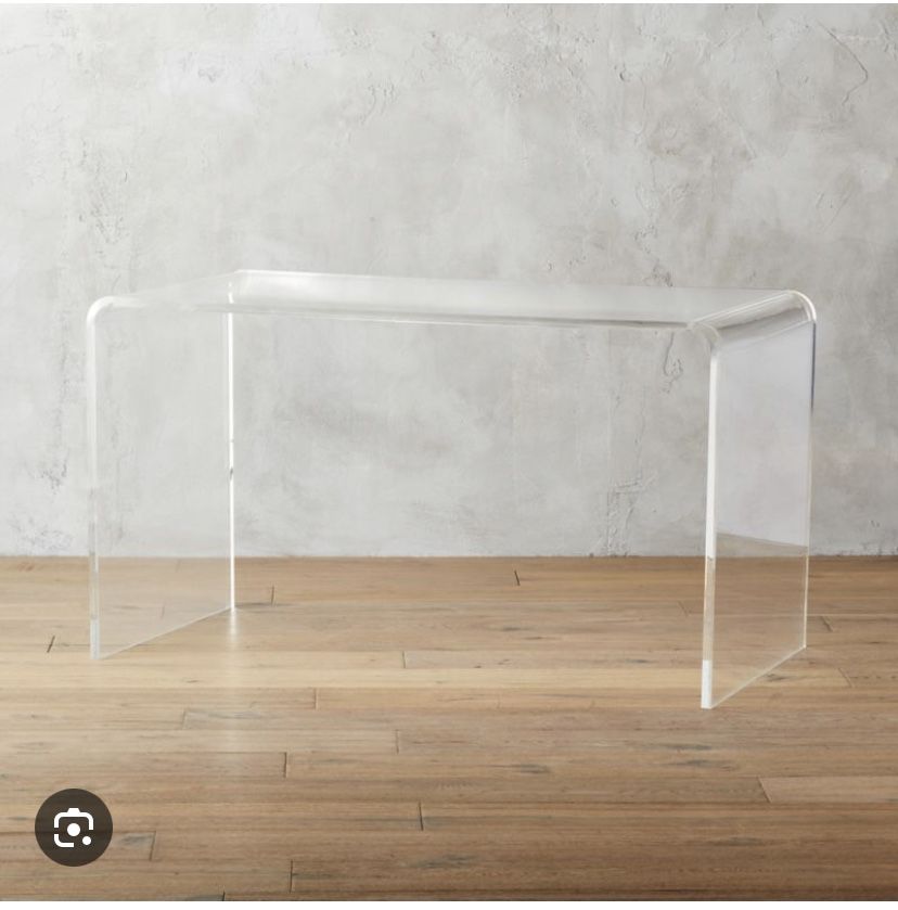 CB2 Peekaboo Acrylic Desk table Cb2 Desk Clear Desk Console Office Desk Office C