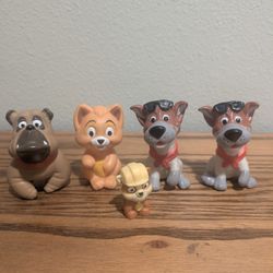 Vintage McDonald's & Disney's 1989 Oliver & Company set of 4 VG
