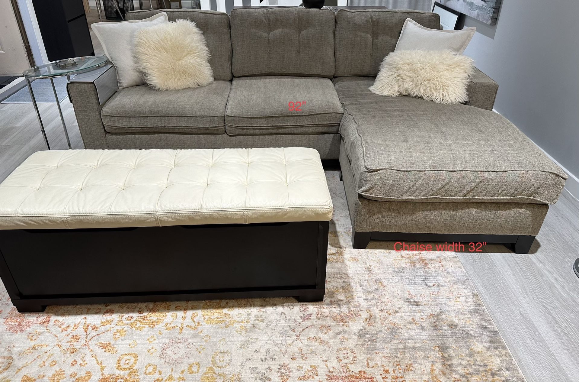 Reversible Sectional With Full Sz Sleeper