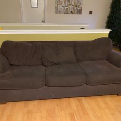 Comfy Chocolate Brown Couch