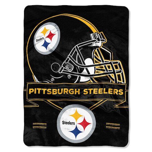 Pittsburg Steelers Plush Throw Blanket, Twin Size Blanket, Measures 60 by 80 inches (Marked Down to $20)