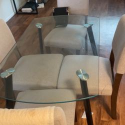 Glass Kitchen Table 