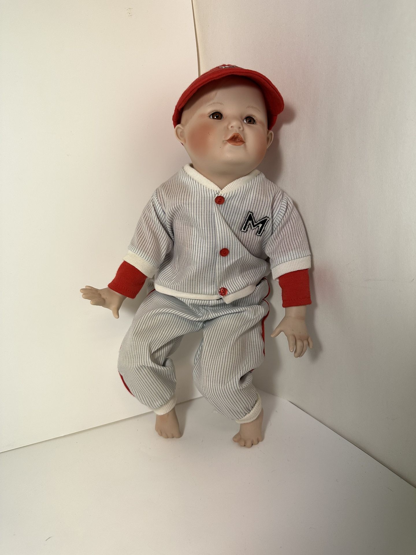 Vintage! Ashton Drake Yolanda Bella MICHAEL Baseball Porcelain Doll 