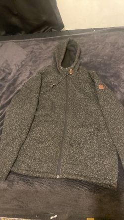 Black Winter Zip Up Hoodie