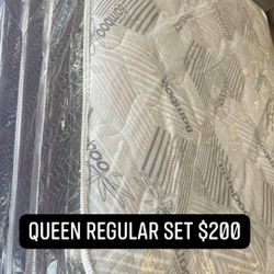 Queen Regular Mattress Set 