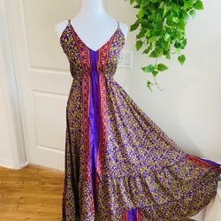 Women Ladies Boho Floral Maxi Dress Cocktail Party Evening Summer Beach Sundress one size 