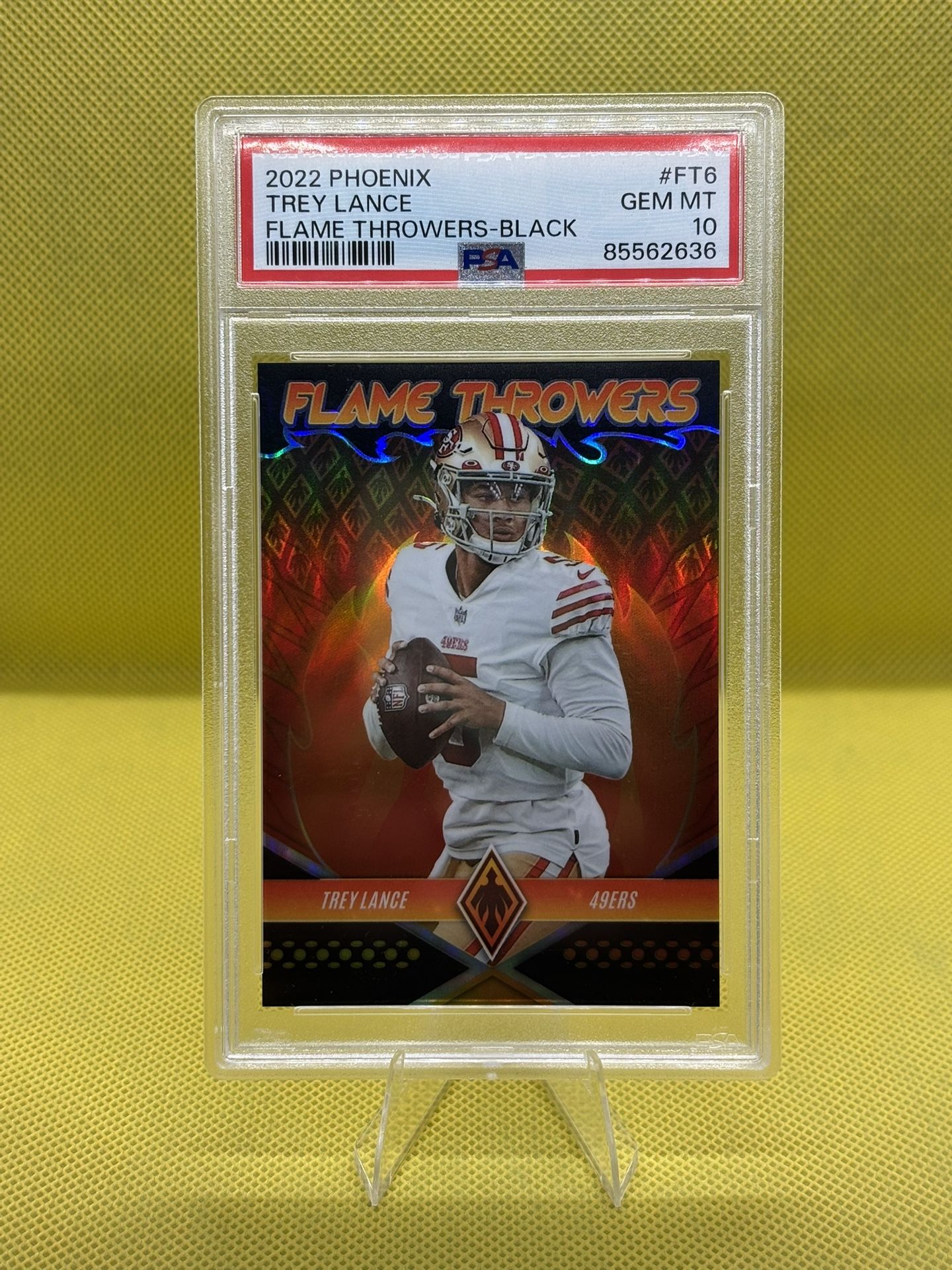 Trey Lance Flamethrowers Black /10 – PSA 10 Gem 💎🔥 Super Short Print!