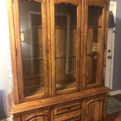 Wood China Cabinet 