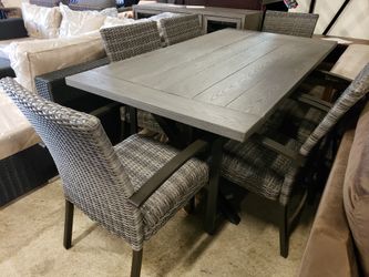 New 7pc outdoor patio furniture dining set tax included