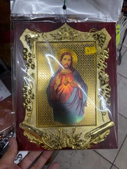 Catholic Religious Wall Plaques – Sacred Heart of Jesus & Holy Family (Brand New)