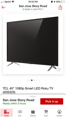 TCL Roku Tv and Wall Mount