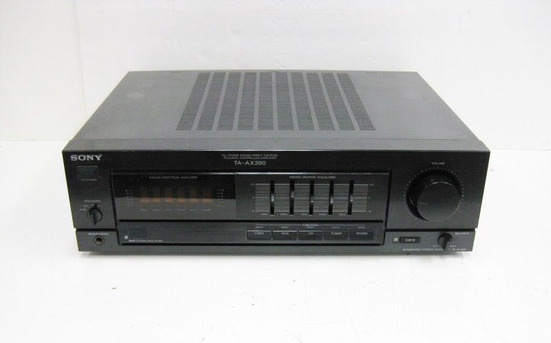 Sony TA-AX390 Integrated Home Power Amplifier w/ Spectrum Analyzer