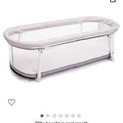 Baby Delight Snuggle Nest Bassinet, Portable Baby Bed, for Infants 0 – 5 Months, Driftwood Grey