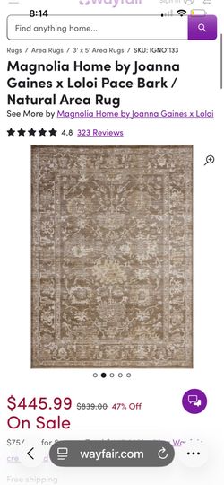 Magnolia Home by Joanna Gaines x Loloi Pace area rug