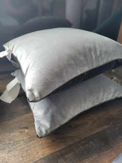Like new Silver Sofa Pillows