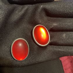 Vintage Signed Ben Amun Clip On Earrings 