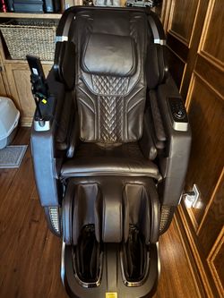 Theramedic 4D LT massage chair - brown leather